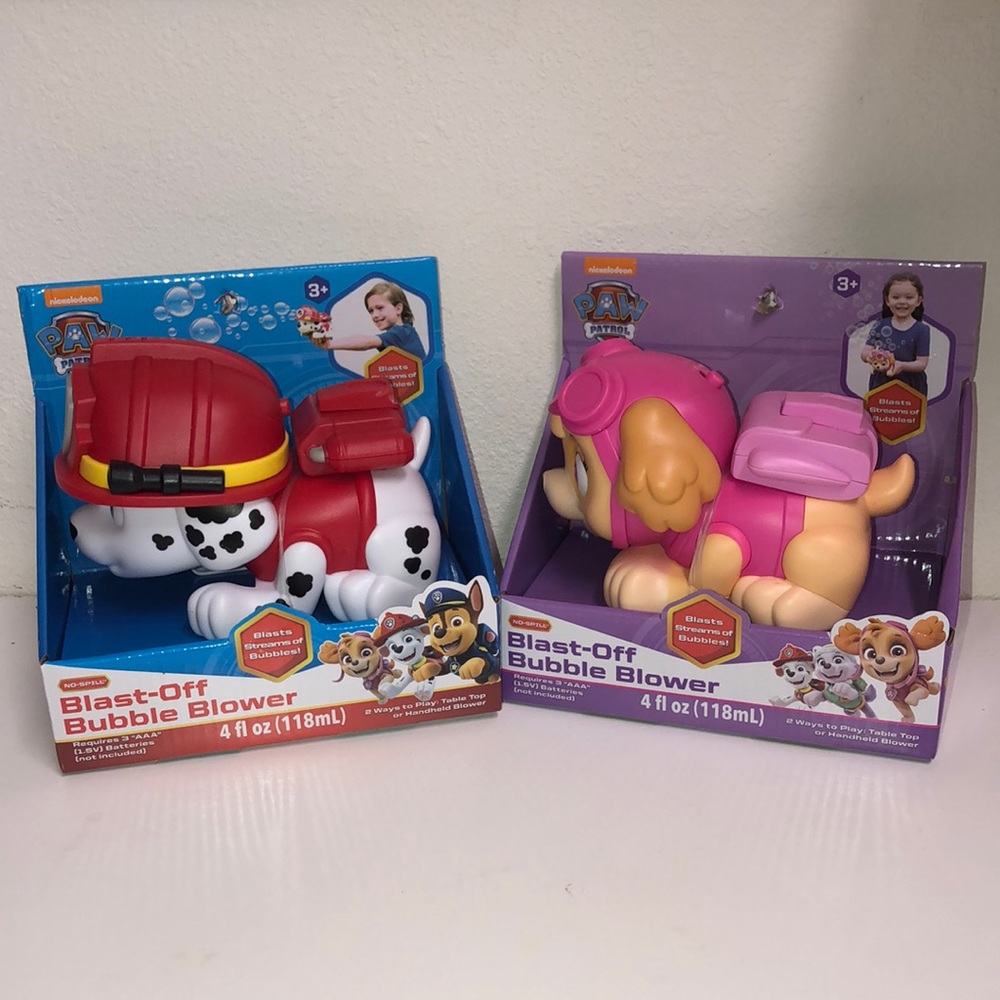 Paw patrol bubble blowers ( NEW)